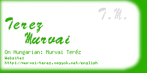 terez murvai business card
